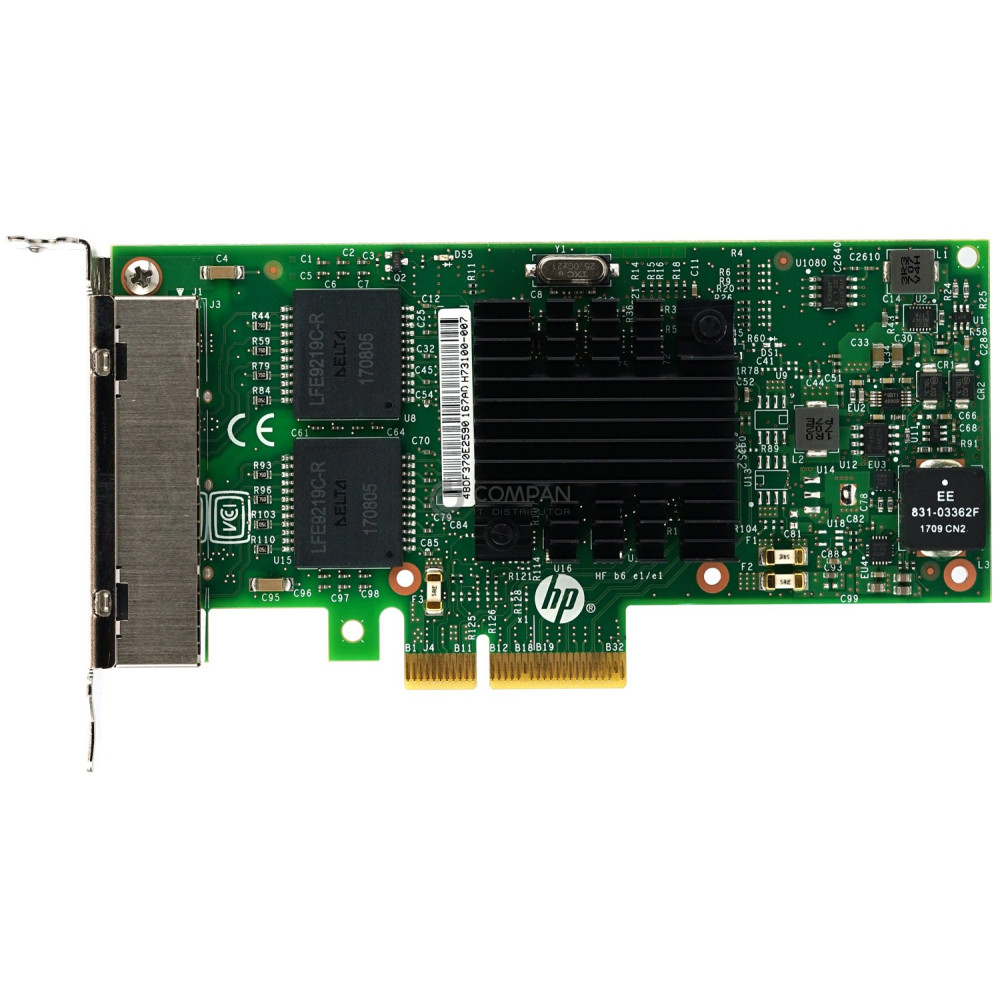 816551-001 LP HP ETHERNET 366T QUAD PORT 1GB RJ-45 ADAPTER LOW PROFILE